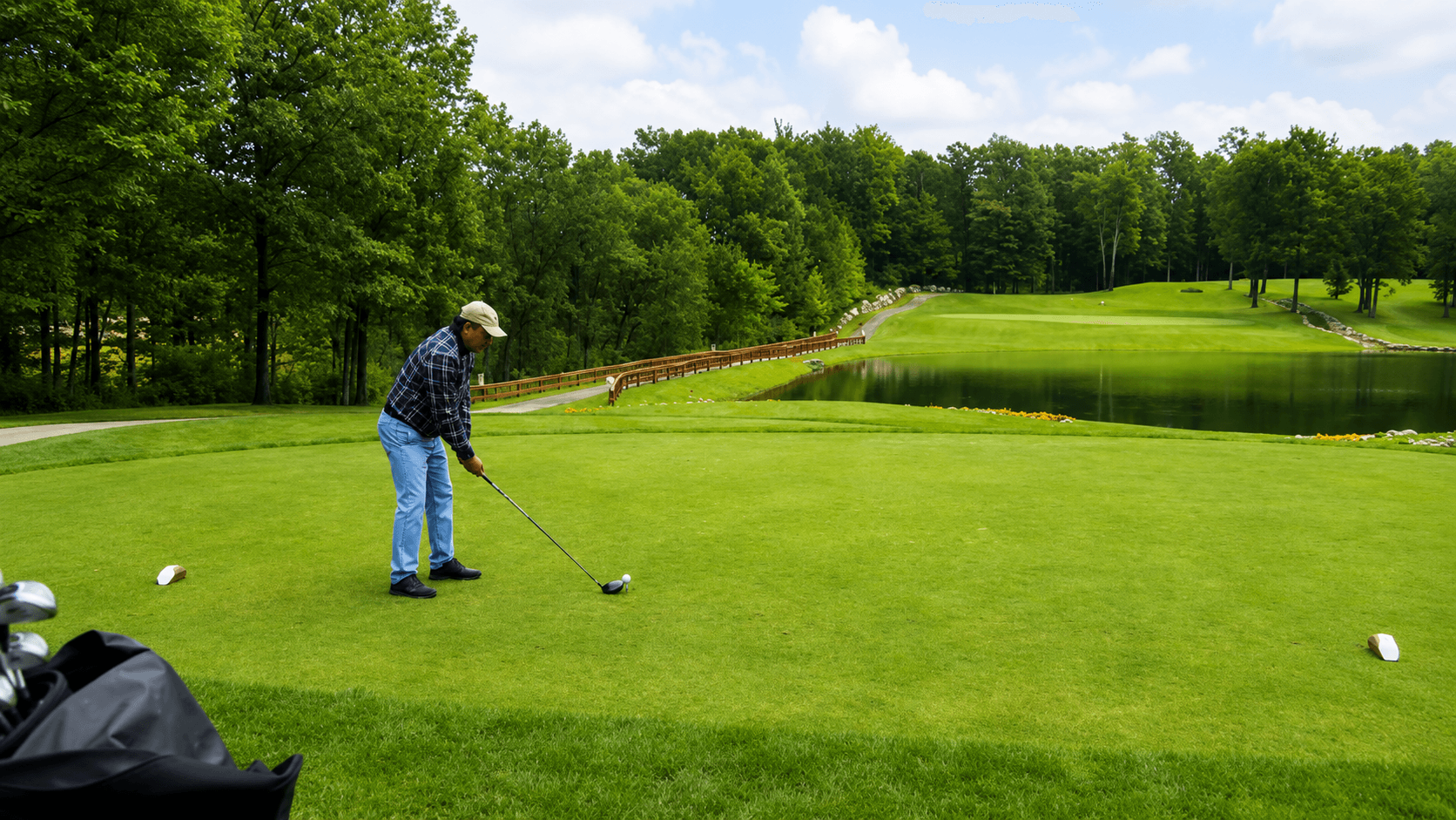 Dr. Vijay Kumar playing golf while reflecting on leadership and strategic thinking