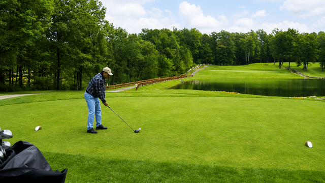 Dr. Vijay Kumar playing golf while reflecting on leadership and strategic thinking