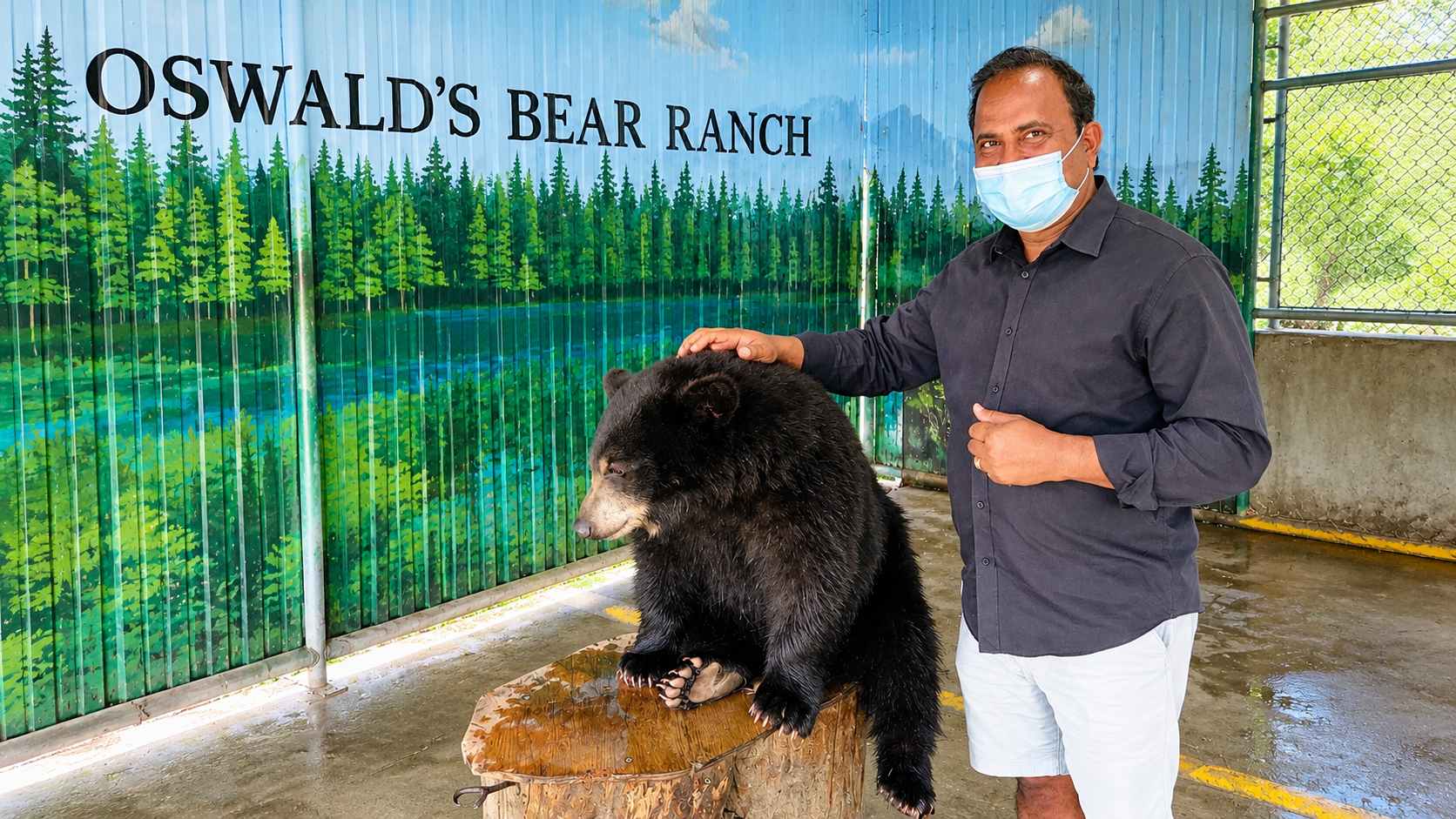 Dr. Vijay Kumar visiting Oswald’s Bear Ranch in Michigan’s Upper Peninsula